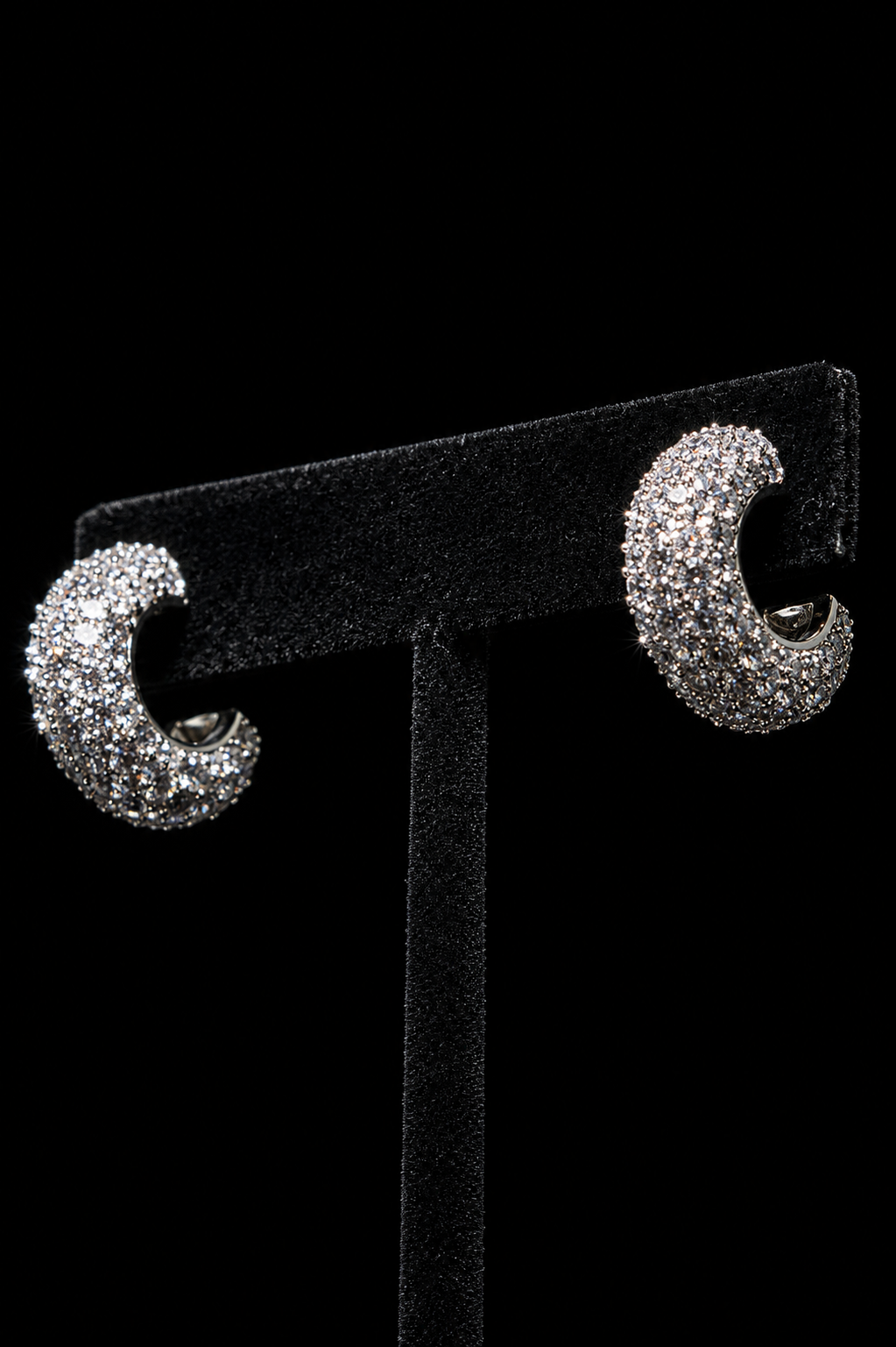 Eclipse Crystal Hoops