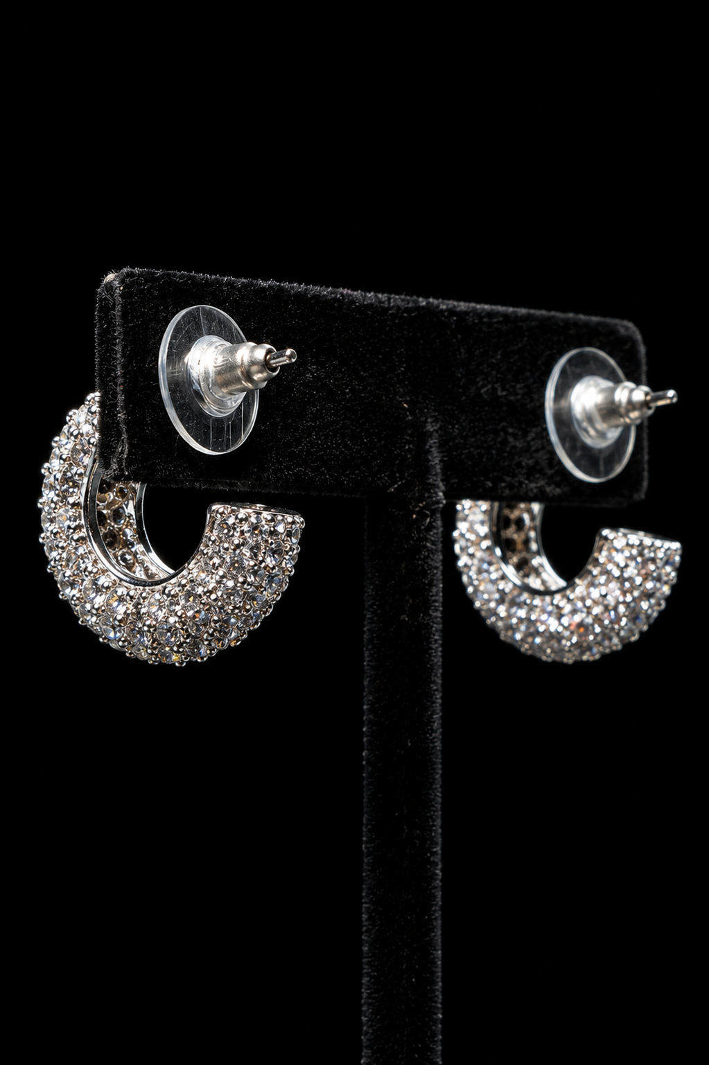 Eclipse Crystal Hoops