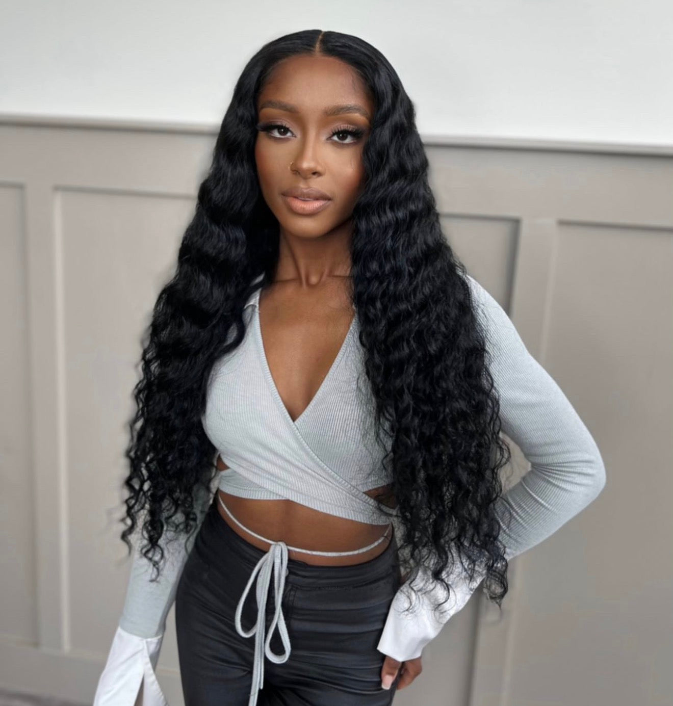 5x5 HD Closure Deepwave Wig 200% Density